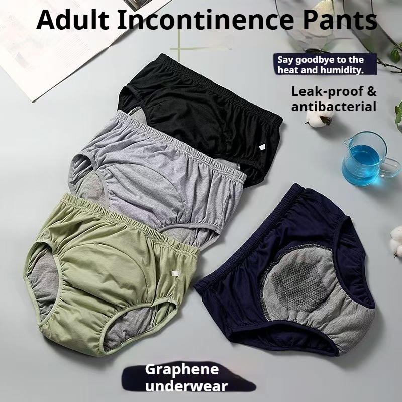 Diapering - Grafeen antibacteriële luiersbroekjes voor volwassenen, lekvrij,