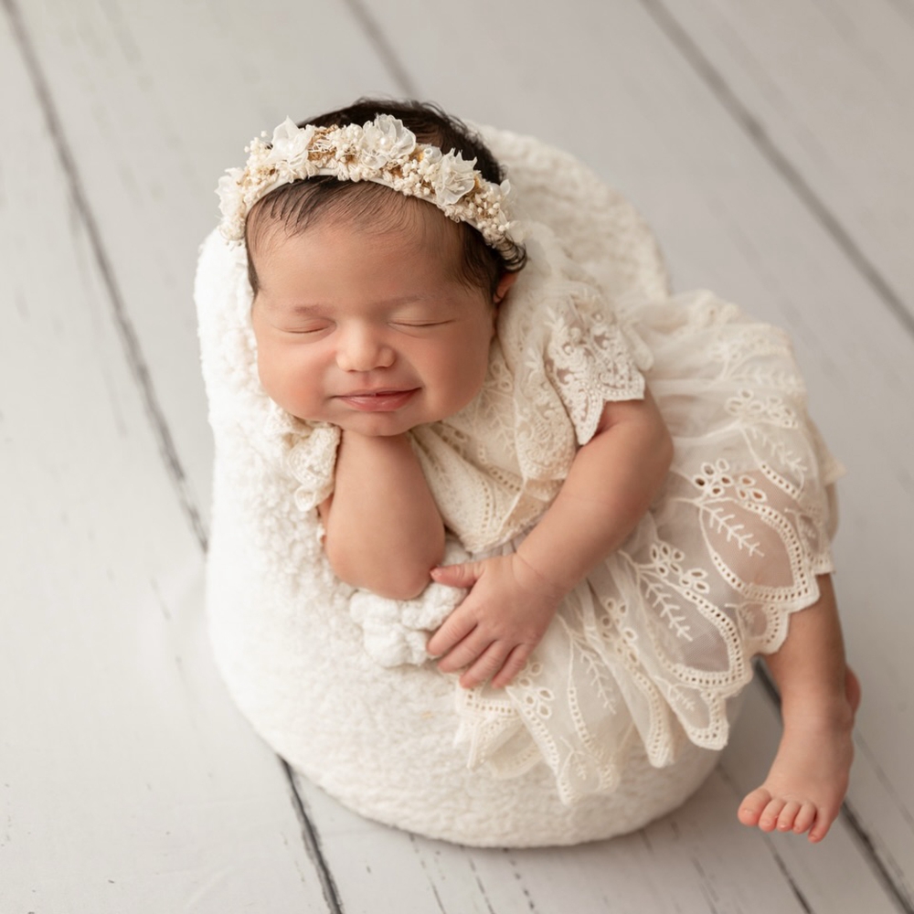 Newborn Baby Girl Romper Floral - Professionele studio pasgeboren fotografie rekwisieten romper