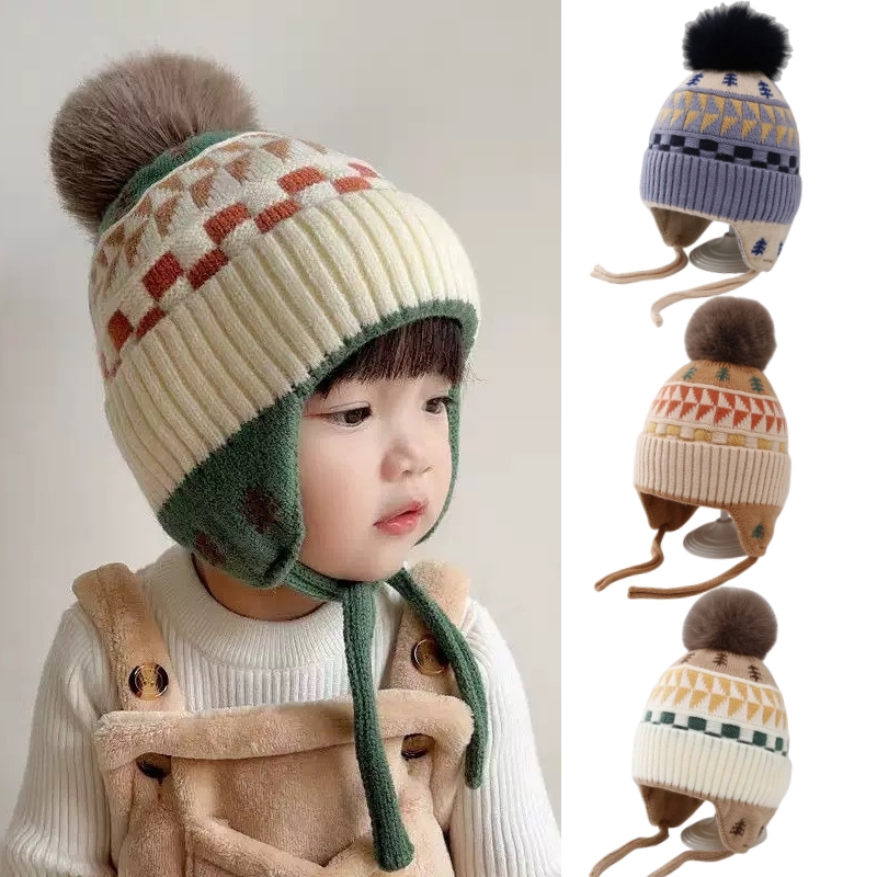 Infant Beanie Hat With Ears - Gehoorbescherming Baby Beanie Caps met oorkleppen