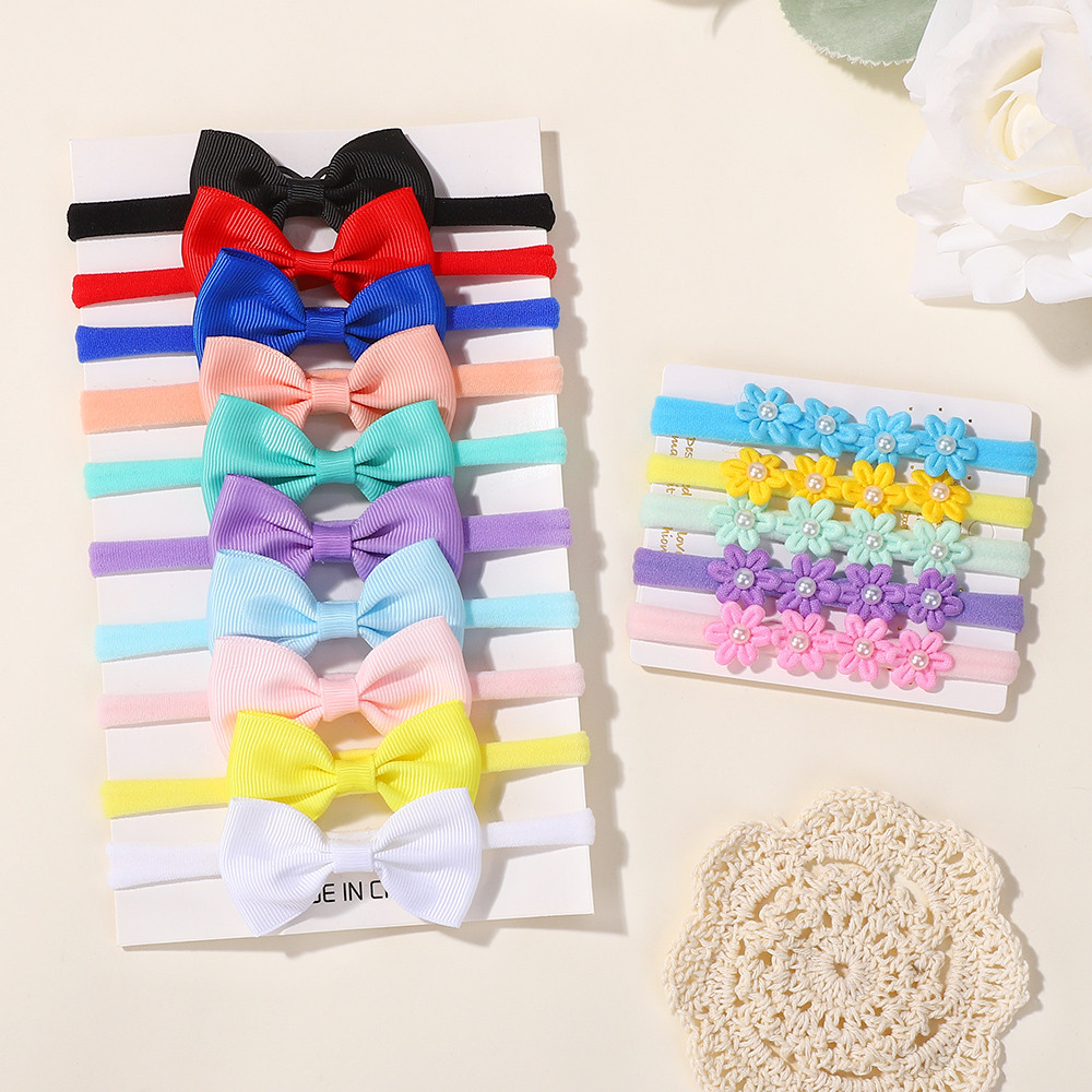 Baby Gear - 15 stuks lint strik elastische hoofdband