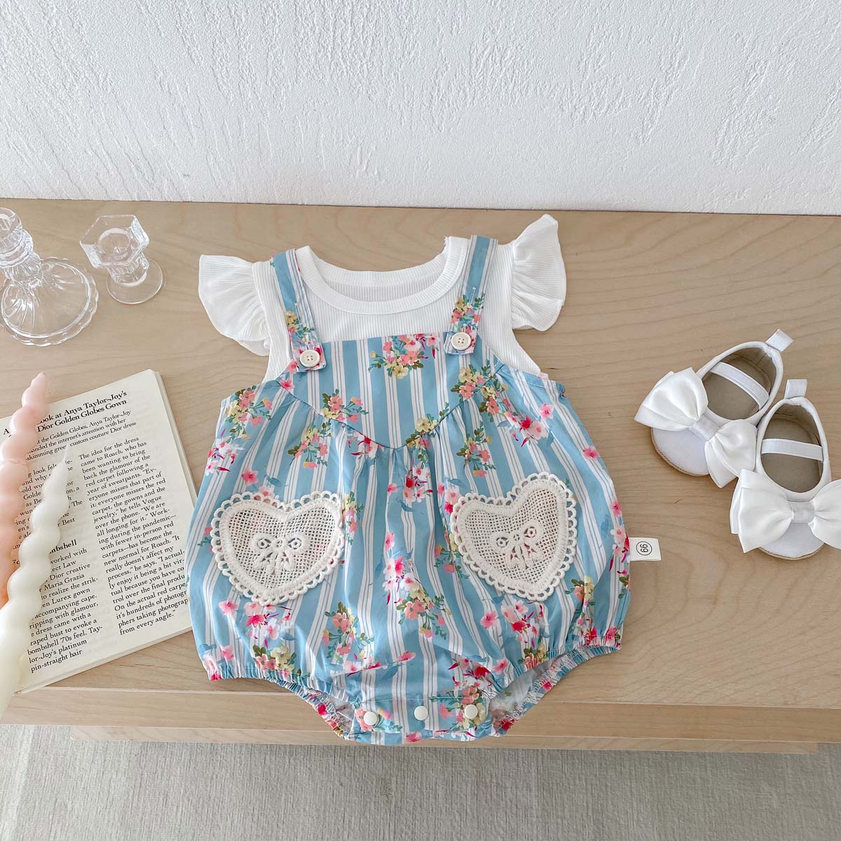 Newborn Baby Girl Romper Floral - 2 Stuks Pasgeboren Kleding Baby Meisjes