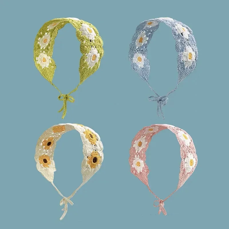Baby Gear - Koreaanse Ins Ouder-Kind Zonnebloem Hoofdband Gehaakte
