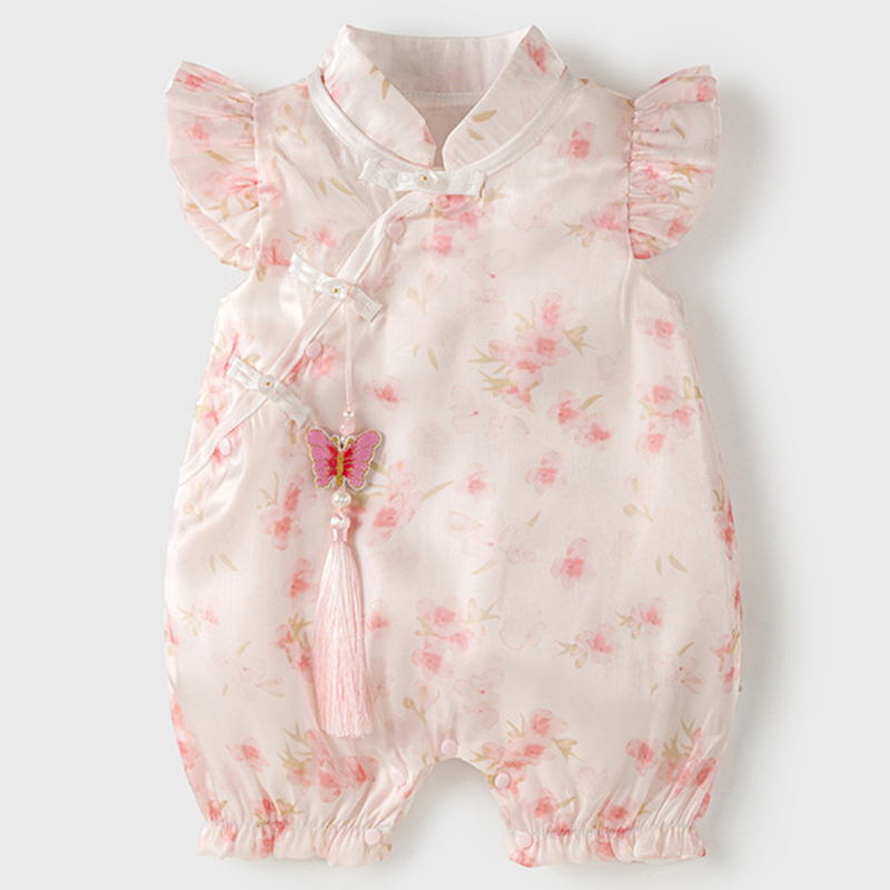 Newborn Baby Girl Romper Floral - Zomer Pasgeboren Meisjes Kleding Mode Chinese
