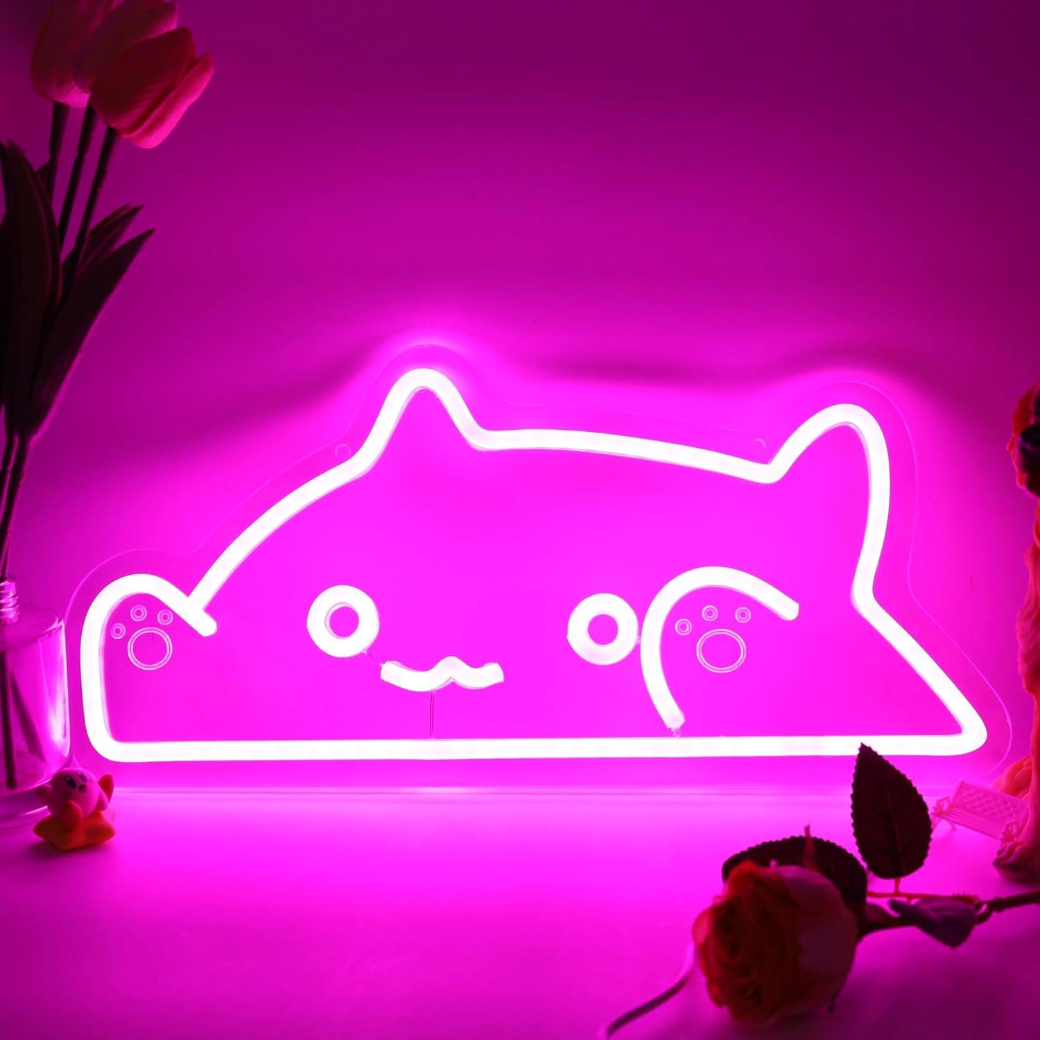 Nursery - Katten Neon Lichtreclame USB Dimbare LED