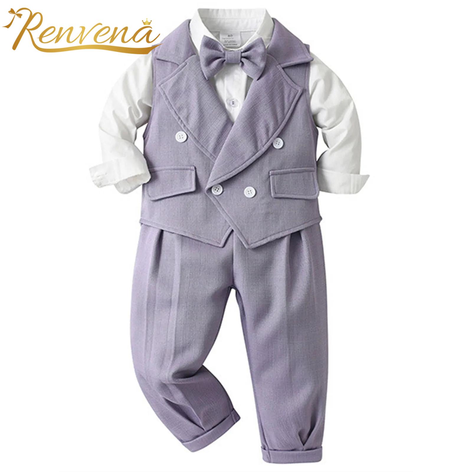 Baby Boy Suit Set Baptism - Baby Jongens Gentleman Pak Doop Doopkostuum