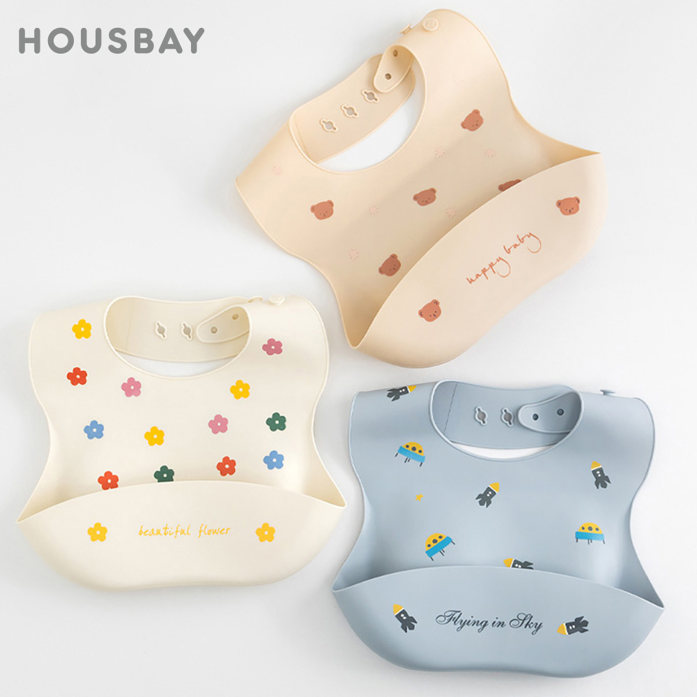 Waterproof Baby Bibs Silicone - Baby Slabbetjes Waterdichte Zachte Siliconen Sjaal