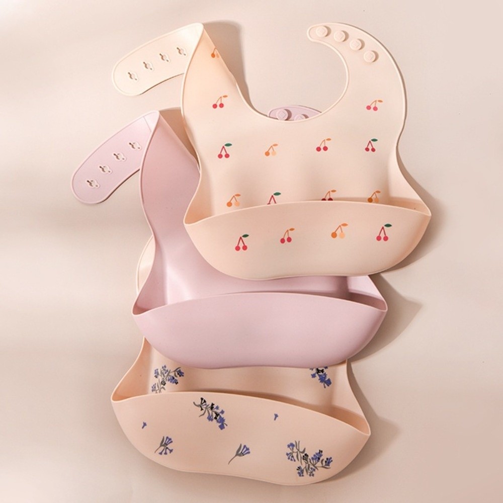 Waterproof Baby Bibs Silicone - Nieuwe siliconen baby-eetslab met verstelbare riem