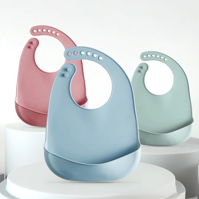 Waterproof Baby Bibs Silicone - 1-5 stuks baby siliconen slabben, waterdichte