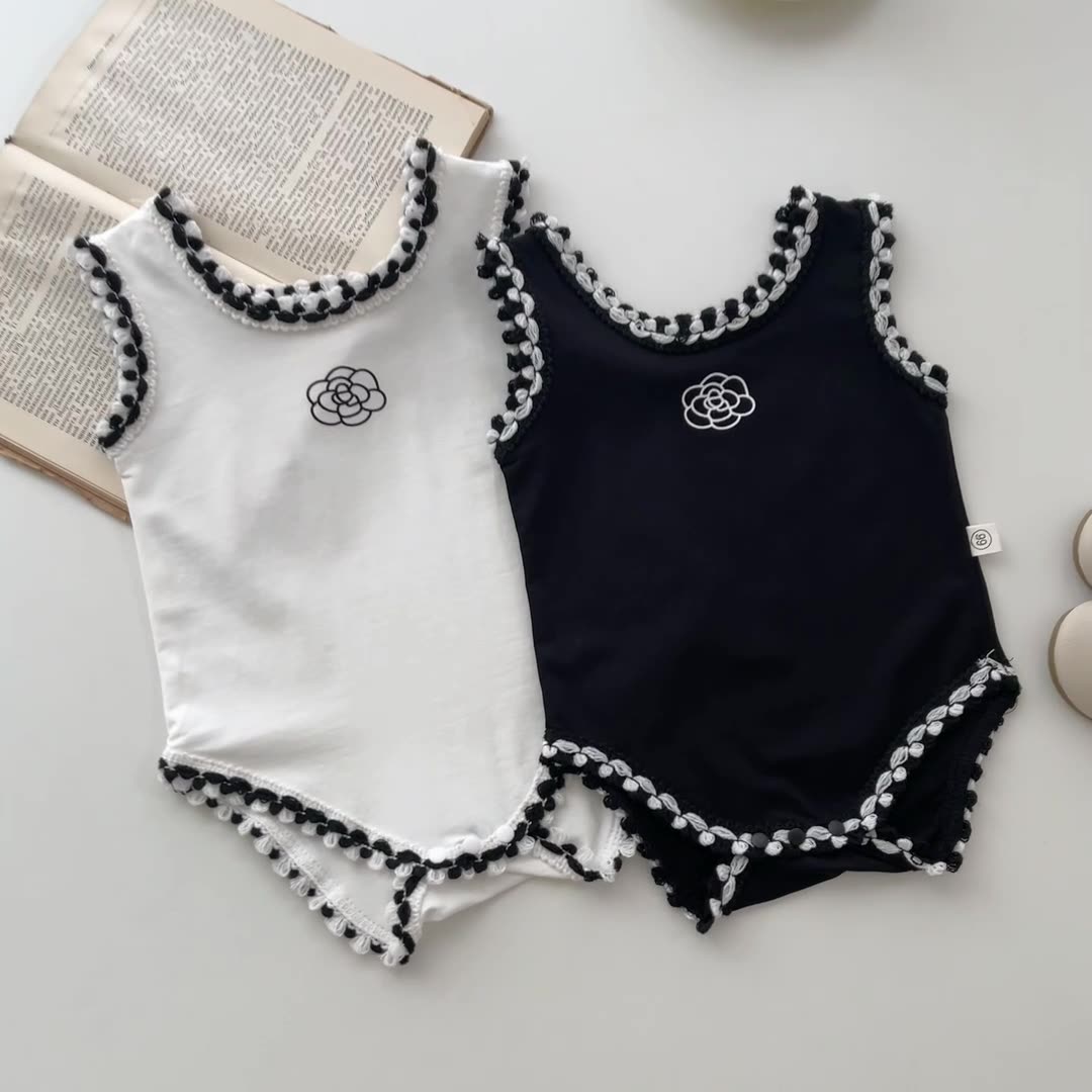 Baby Summer Linen Sleeveless Jumpsuit - Baby baby meisje jongen katoen linnen