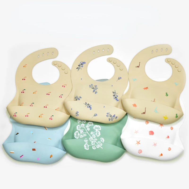 Waterproof Baby Bibs Silicone - INS Slabbers BPA-vrij Waterdicht Zacht Siliconen