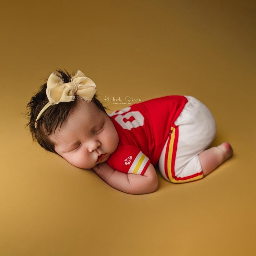 Infant Photography Props Outfit - Fotografie rekwisieten voor pasgeborenen Babyjongen voetbalshirt