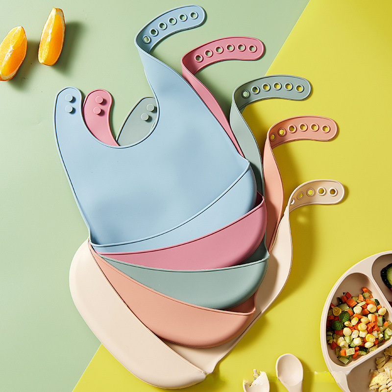Waterproof Baby Bibs Silicone - Baby Siliconen Slabbetjes Baby's Waterdichte Slab