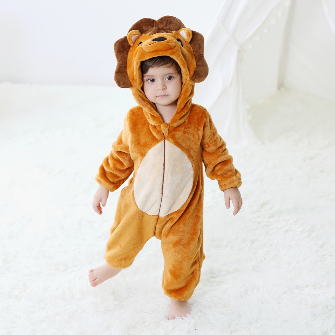 pasgeboren baby schattige leeu - Cotton Baby Onesies Zipper recensie en prijs