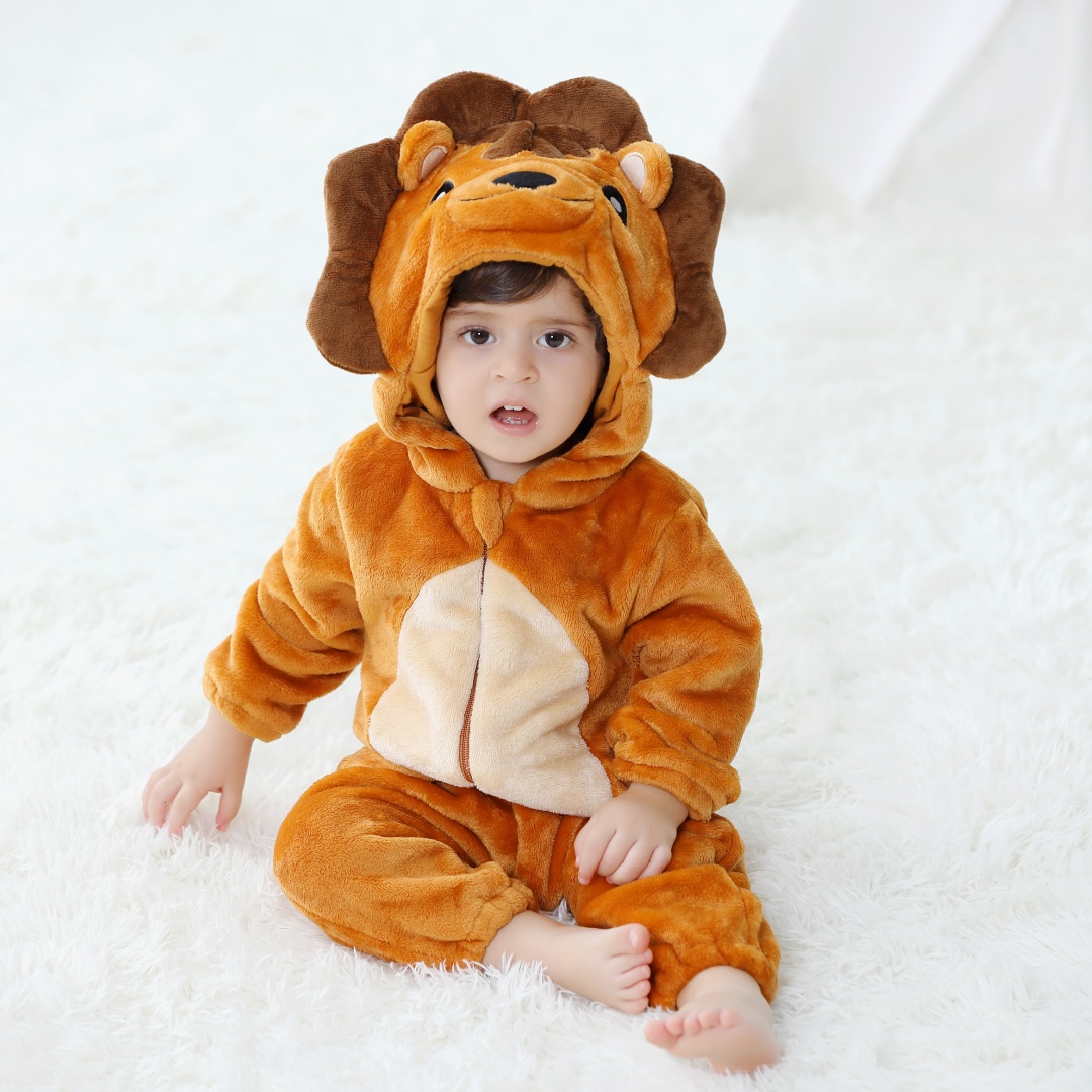 pasgeboren baby schattige leeu - Cotton Baby Onesies Zipper recensie en prijs