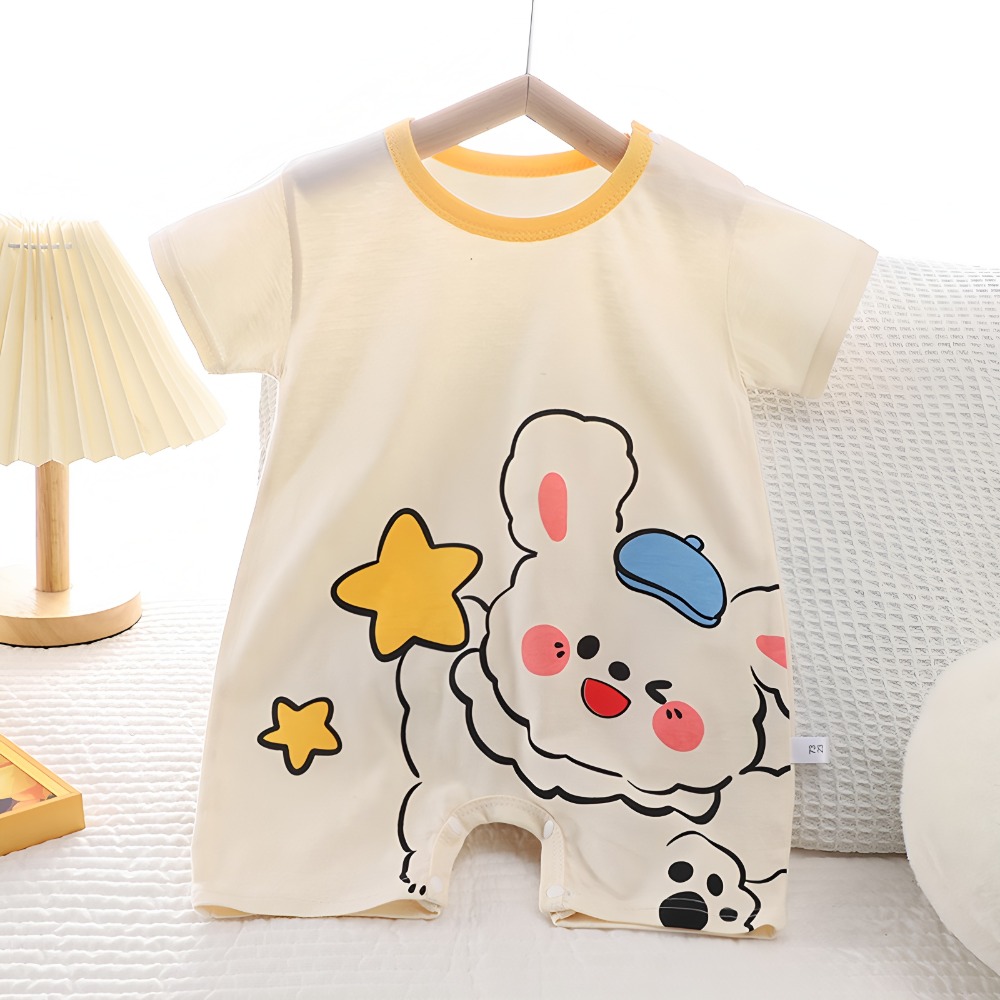 Zomer bedrukte pasgeboren baby - Baby Summer Linen Sleeveless Jumpsuit recensie en prijs