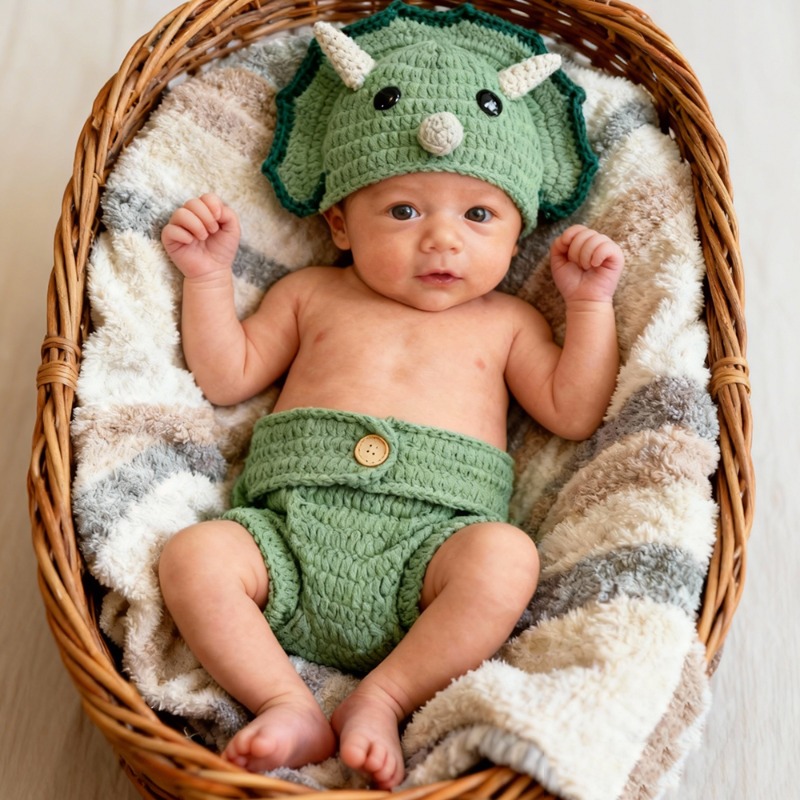 2 stuks gehaakte dinosaurus pa - Infant Photography Props Outfit recensie en prijs