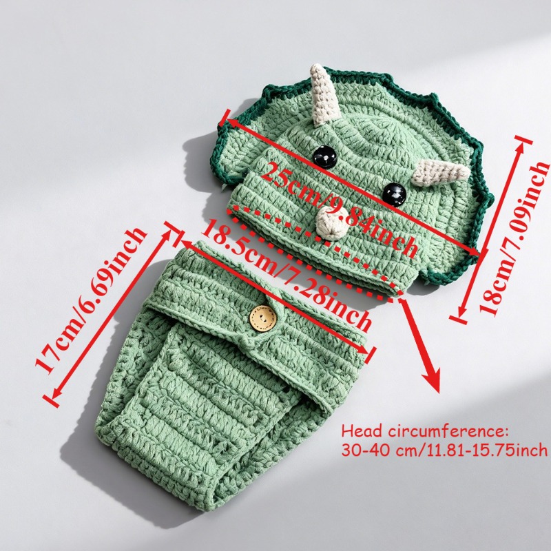 2 stuks gehaakte dinosaurus pa - Infant Photography Props Outfit recensie en prijs