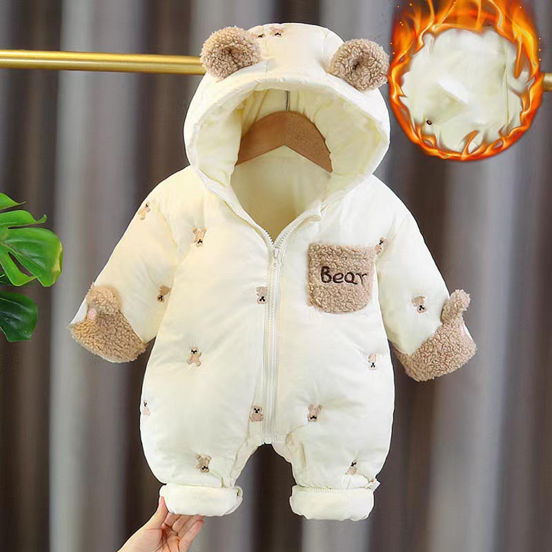 Winter pasgeboren baby romper  - Cotton Baby Onesies Zipper recensie en prijs