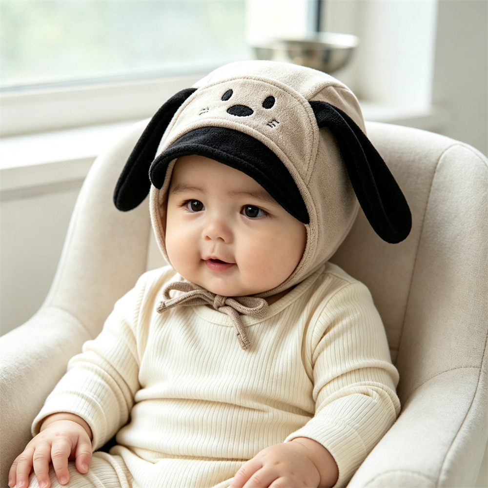 Cartoon Hondenoren Katoenen Ba - Infant Beanie Hat With Ears recensie en prijs