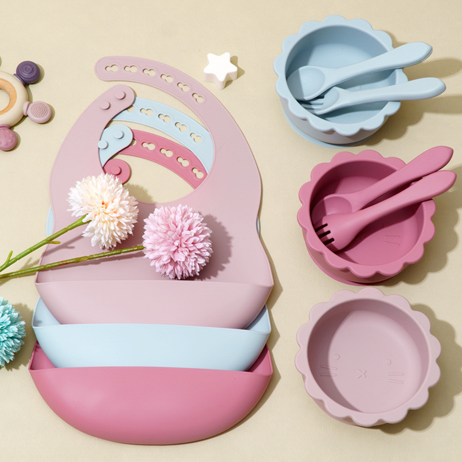 4 Stuks Baby Siliconen Servies - Waterproof Baby Bibs Silicone recensie en prijs