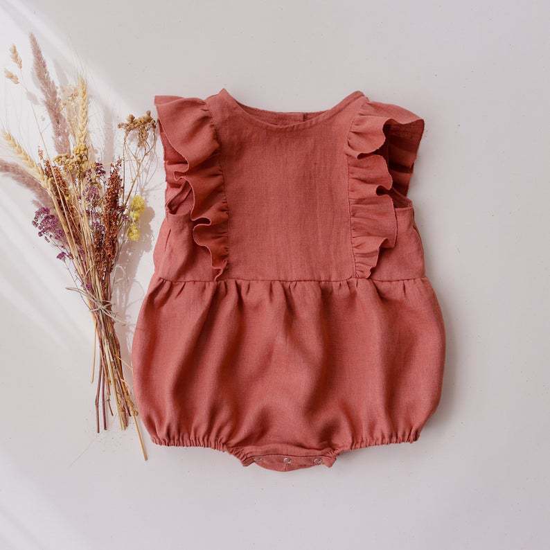 Zomer Pasgeboren Baby Baby Mei - Baby Summer Linen Sleeveless Jumpsuit recensie en prijs