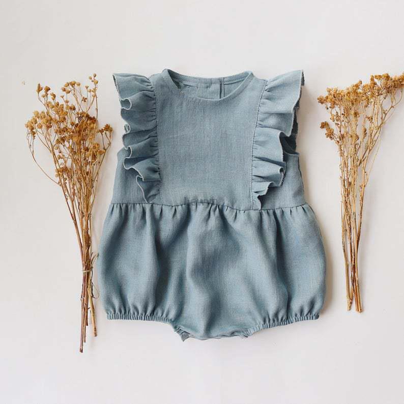 Zomer Pasgeboren Baby Baby Mei - Baby Summer Linen Sleeveless Jumpsuit recensie en prijs