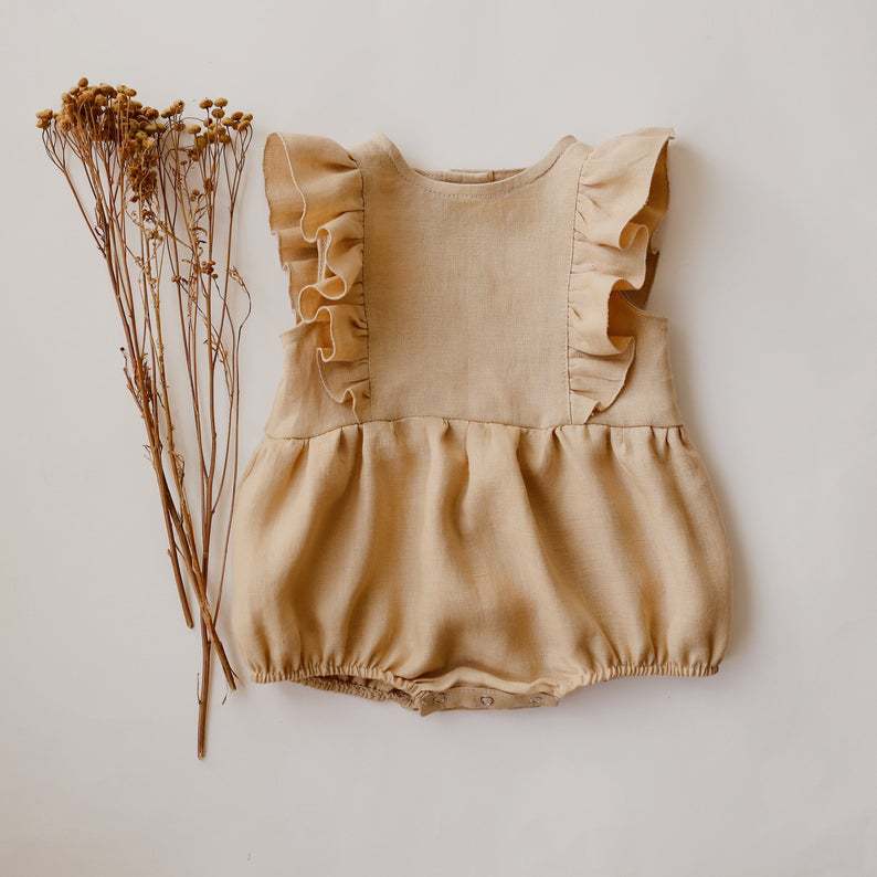 Zomer Pasgeboren Baby Baby Mei - Baby Summer Linen Sleeveless Jumpsuit recensie en prijs
