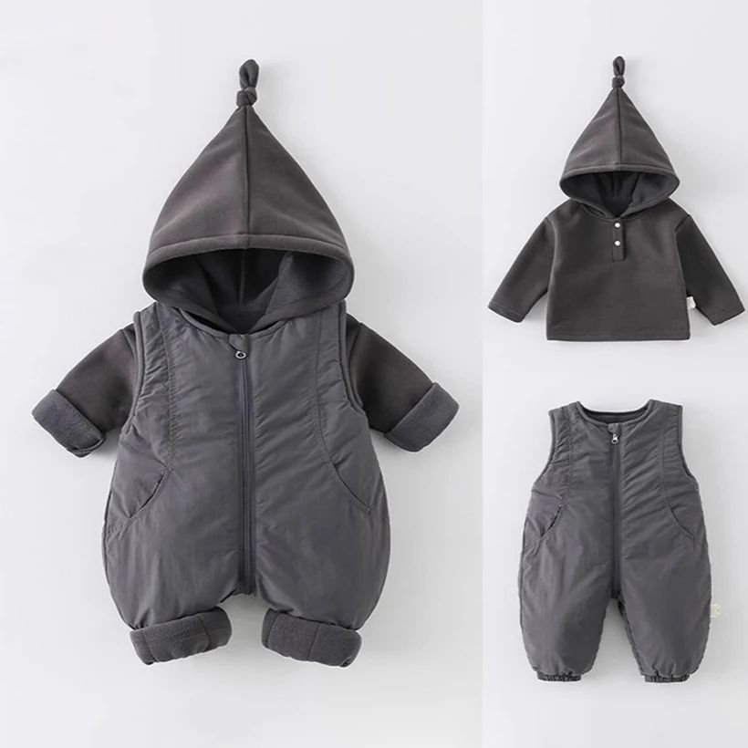 Winter verdikte katoenen baby  - Cotton Baby Onesies Zipper recensie en prijs