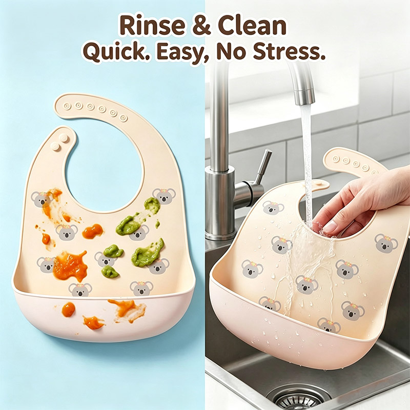 Siliconen babyvoedingsslab Wat - Waterproof Baby Bibs Silicone recensie en prijs