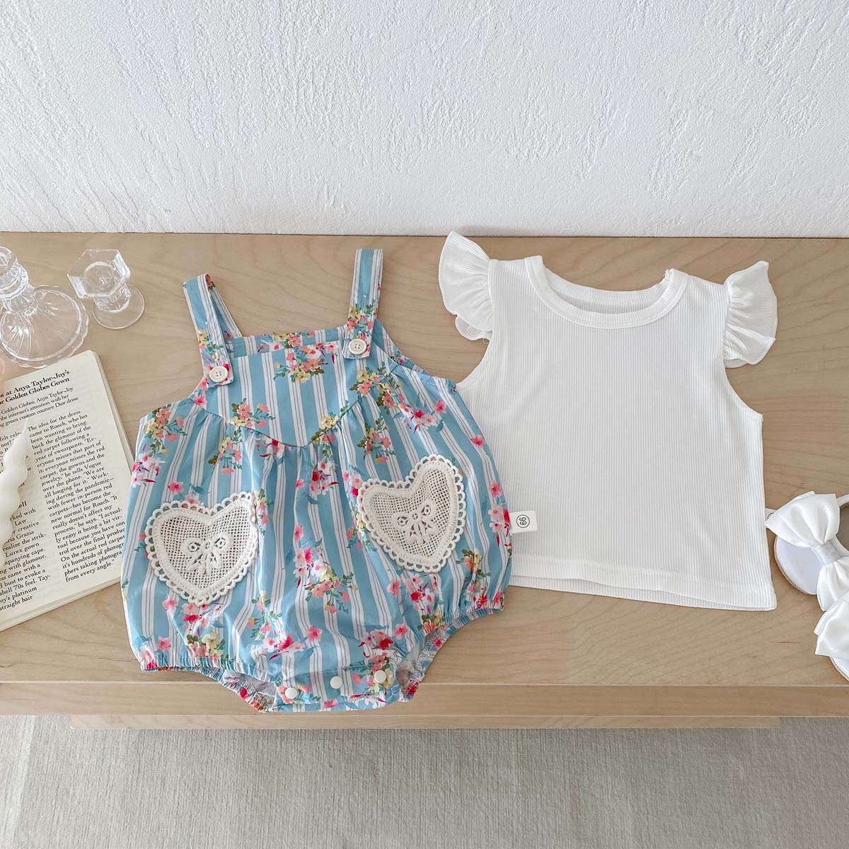 2 Stuks Pasgeboren Kleding Bab - Newborn Baby Girl Romper Floral recensie en prijs