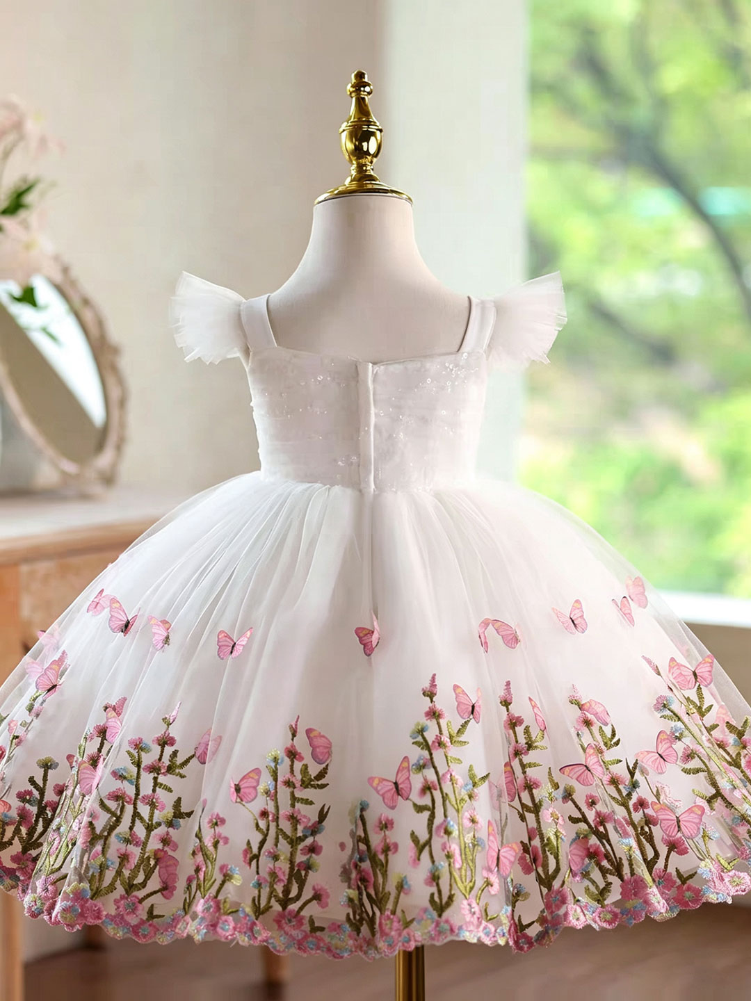 Jill Wish D277 Witte vlinder g - Toddler Girl Tulle Party Dress recensie en prijs