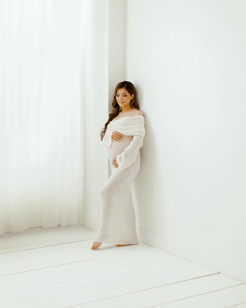 Zwangerschapsfotoshootjurk met - Maternity Wear recensie en prijs
