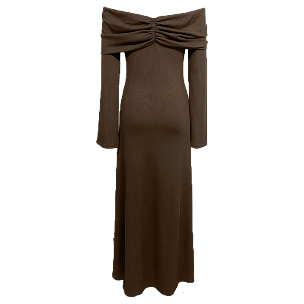 Herfst bruin zwangerschapsjurk - Maternity Wear recensie en prijs