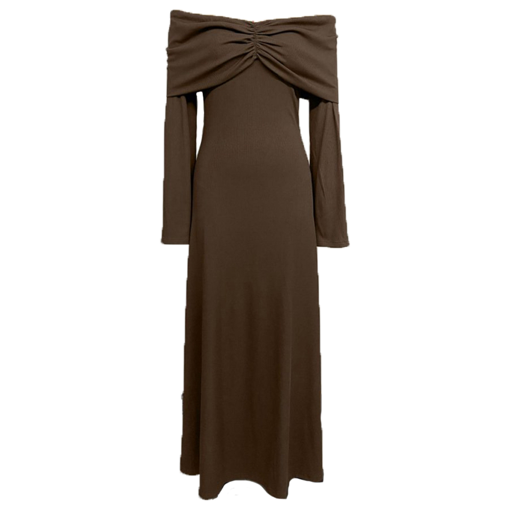 Herfst bruin zwangerschapsjurk - Maternity Wear recensie en prijs