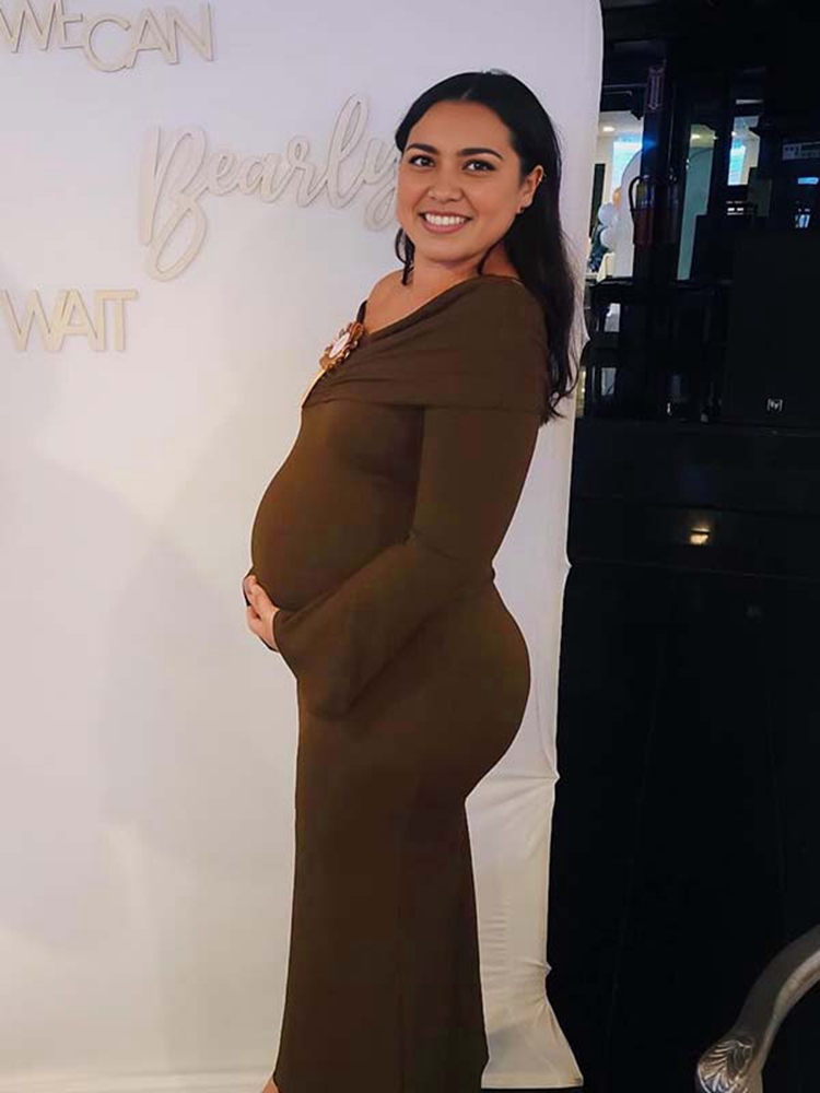 Herfst bruin zwangerschapsjurk - Maternity Wear recensie en prijs