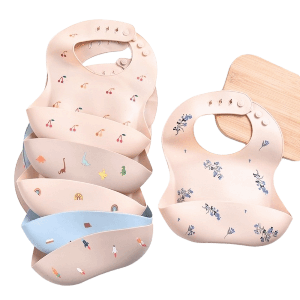 Nieuwe siliconen baby-eetslab  - Waterproof Baby Bibs Silicone recensie en prijs