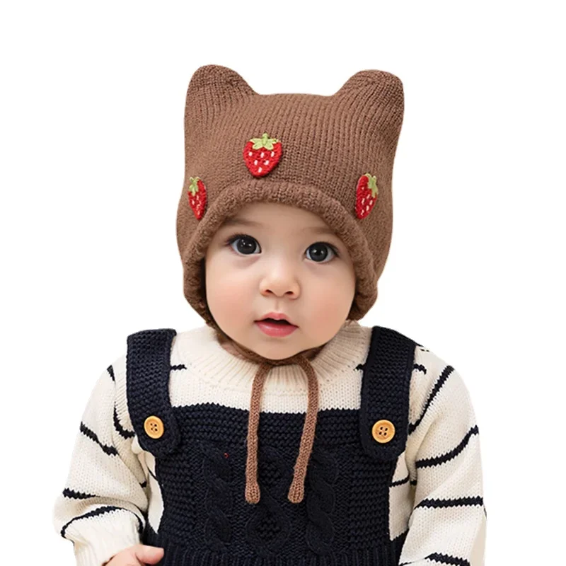Nieuwe herfst winter babymeisj - Infant Beanie Hat With Ears recensie en prijs