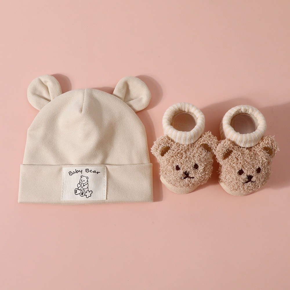 2 stks/set schattige katoenen  - Infant Beanie Hat With Ears recensie en prijs
