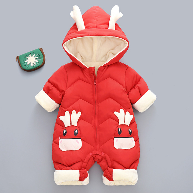 1-3Y Baby Dik Fluwelen Rompert - Cotton Baby Onesies Zipper recensie en prijs