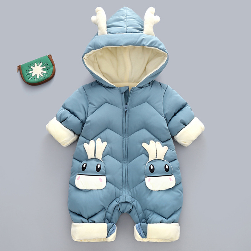 1-3Y Baby Dik Fluwelen Rompert - Cotton Baby Onesies Zipper recensie en prijs