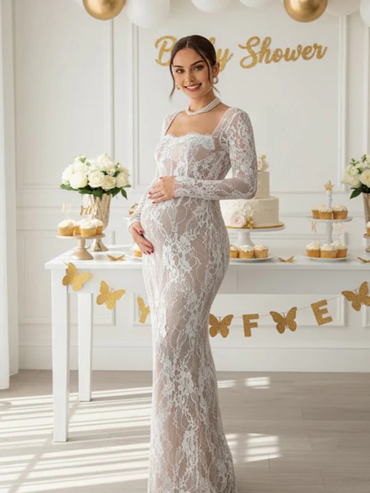Kanten moederschapsfotoshootju - Maternity Wear recensie en prijs