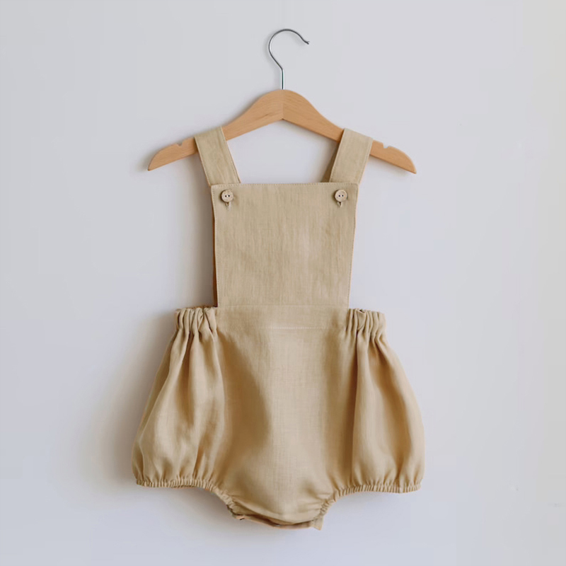 Pasgeboren Baby Boy Meisje Rom - Baby Summer Linen Sleeveless Jumpsuit recensie en prijs